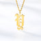 Ancient English Alphabet Initials Necklace Stainless Steel Necklace Y