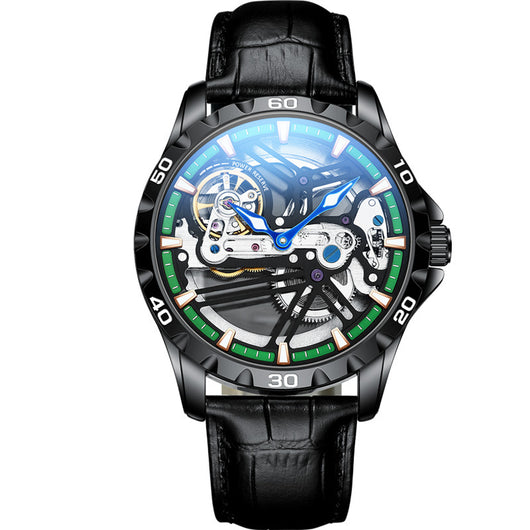 Reloj Mecánico Automático Hueco para Hombre con Banda de Silicona - Image 31