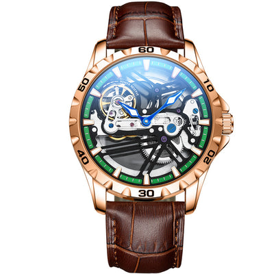 Reloj Mecánico Automático Hueco para Hombre con Banda de Silicona - Image 34