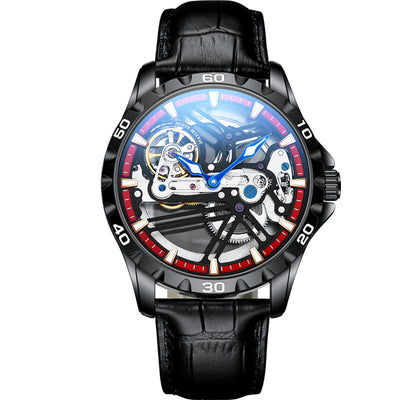 Reloj Mecánico Automático Hueco para Hombre con Banda de Silicona - Image 10