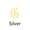 Ancient English Alphabet Initials Necklace Stainless Steel Necklace G Plateado
