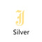Ancient English Alphabet Initials Necklace Stainless Steel Necklace J Plateado