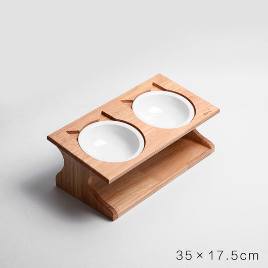 Comedero Elevado para Gatos de Madera Maciza con Protección Antiahogo - Image 17