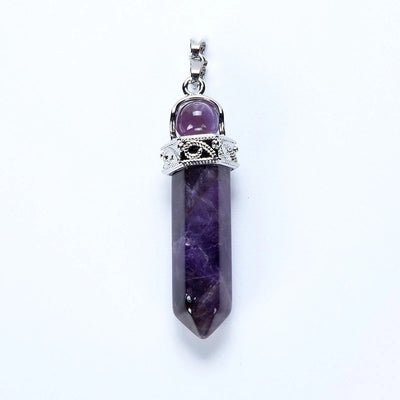 Colgante de Amatista Natural - Joya Mineral Reiki Punto Bruto Unisex - Image 14