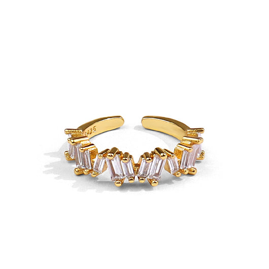 Anillo de Zirconia Translúcido Bosque Encantado - Diseño Irregular Clásico para Mujer - Image 11