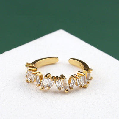 Anillo de Zirconia Translúcido Bosque Encantado - Diseño Irregular Clásico para Mujer - Image 13