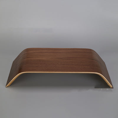 Escritorio Integrado en Madera de Caoba con Estructura Elevada - Image 12
