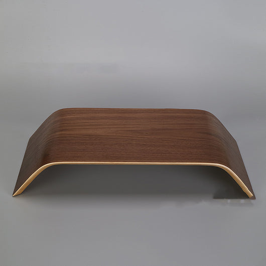 Escritorio Integrado en Madera de Caoba con Estructura Elevada - Image 12
