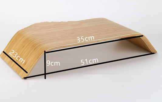 Escritorio Integrado en Madera de Caoba con Estructura Elevada - Image 2