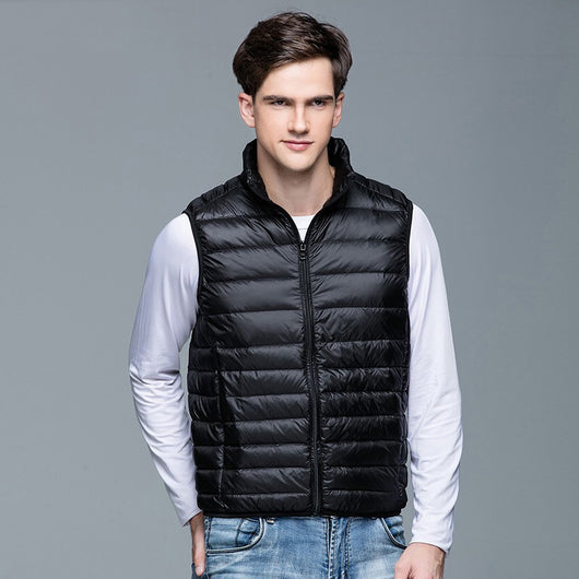 Chaleco Acolchado con Cuello de Pie para Hombre - Image 19