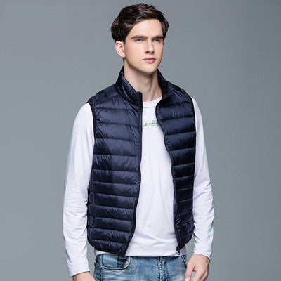 Chaleco Acolchado con Cuello de Pie para Hombre - Image 17