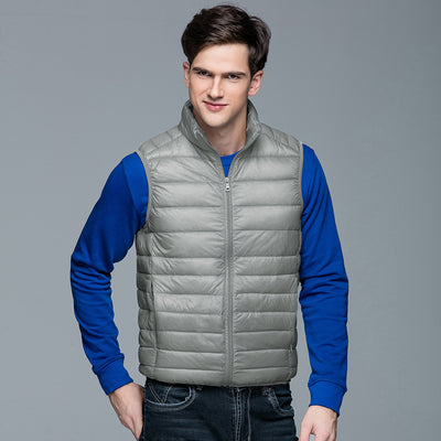 Chaleco Acolchado con Cuello de Pie para Hombre - Image 18