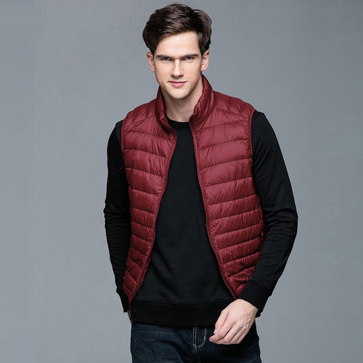 Chaleco Acolchado con Cuello de Pie para Hombre - Image 7