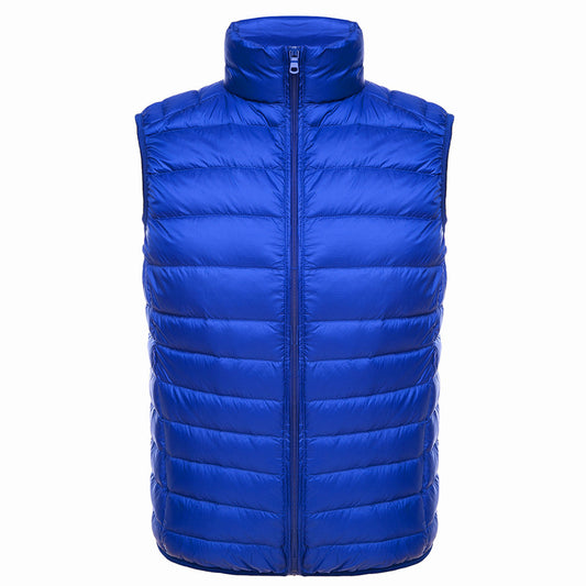 Chaleco Acolchado con Cuello de Pie para Hombre