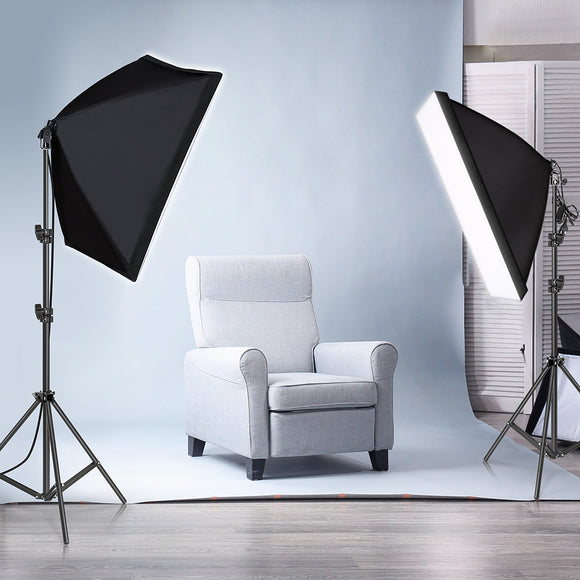Kit de Iluminación Profesional con Trípode para Estudio Fotográfico Compatible con Apple