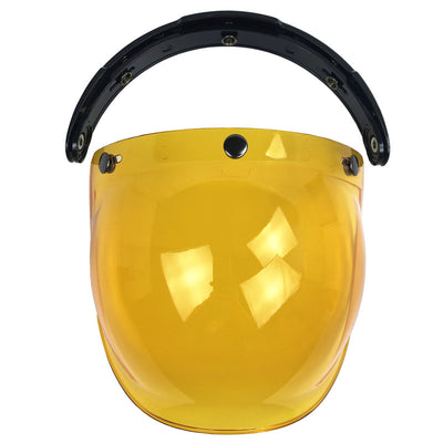 Casco de Moto con Visera Burbuja Retro - Lente Abatible de Tres Posiciones - Image 19