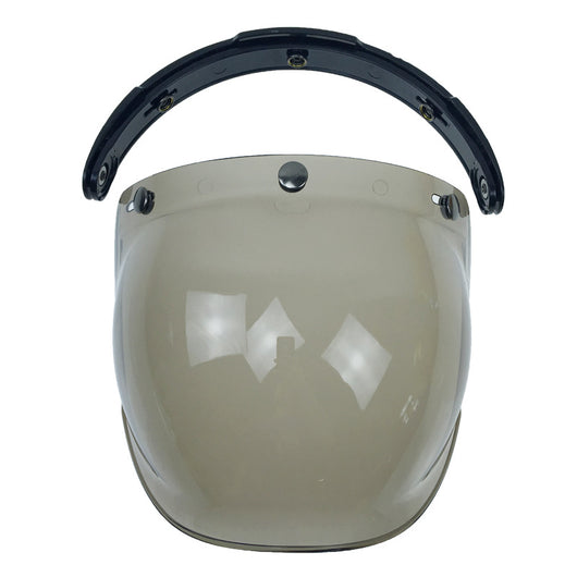 Casco de Moto con Visera Burbuja Retro - Lente Abatible de Tres Posiciones - Image 2