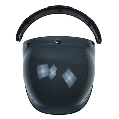 Casco de Moto con Visera Burbuja Retro - Lente Abatible de Tres Posiciones - Image 3