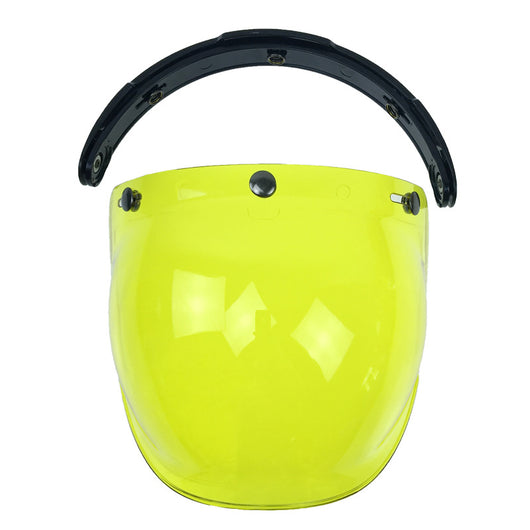 Casco de Moto con Visera Burbuja Retro - Lente Abatible de Tres Posiciones - Image 4