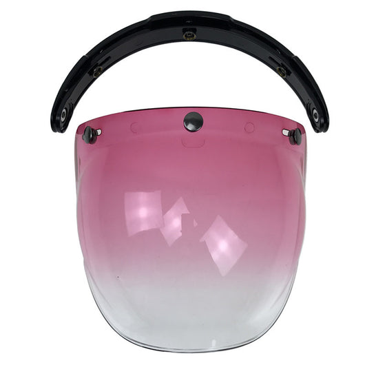 Casco de Moto con Visera Burbuja Retro - Lente Abatible de Tres Posiciones - Image 8