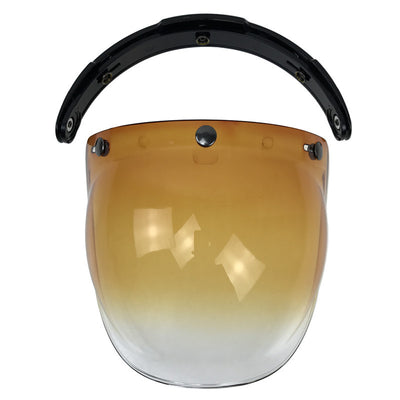 Casco de Moto con Visera Burbuja Retro - Lente Abatible de Tres Posiciones - Image 9