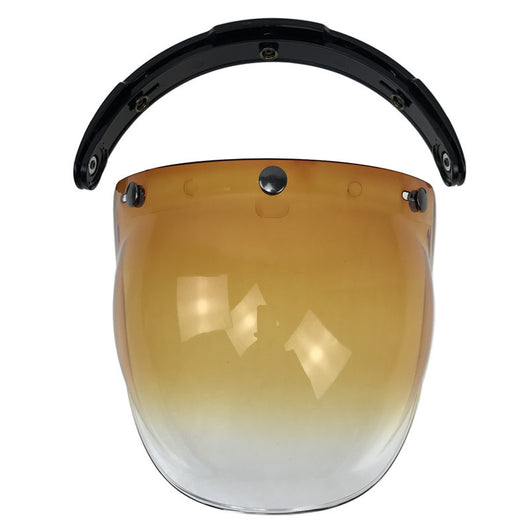 Casco de Moto con Visera Burbuja Retro - Lente Abatible de Tres Posiciones - Image 9