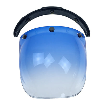 Casco de Moto con Visera Burbuja Retro - Lente Abatible de Tres Posiciones - Image 11