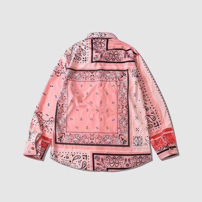 Camisa Manga Larga Estampado Floral Primavera para Hombre - Image 8