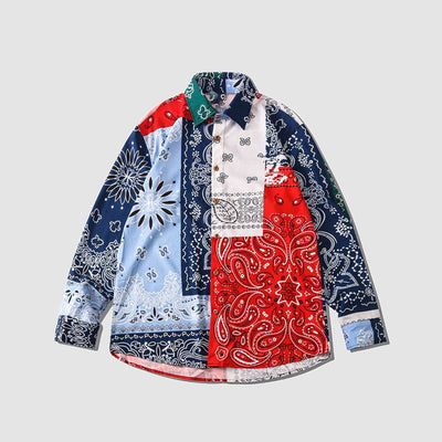 Camisa Manga Larga Estampado Floral Primavera para Hombre - Image 7