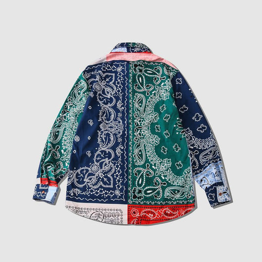 Camisa Manga Larga Estampado Floral Primavera para Hombre - Image 9