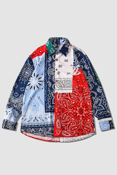 Camisa Manga Larga Estampado Floral Primavera para Hombre - Image 6