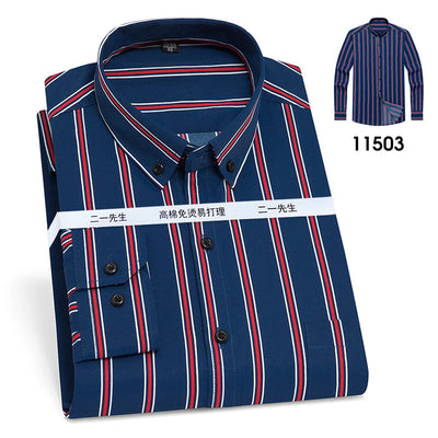Camisa de Rayas Verticales Casual Ejecutiva para Hombre - Image 17