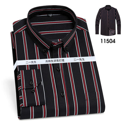 Camisa de Rayas Verticales Casual Ejecutiva para Hombre - Image 12