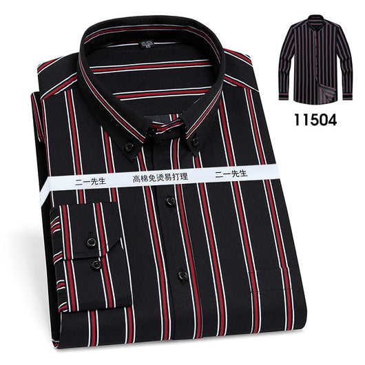 Camisa de Rayas Verticales Casual Ejecutiva para Hombre - Image 12