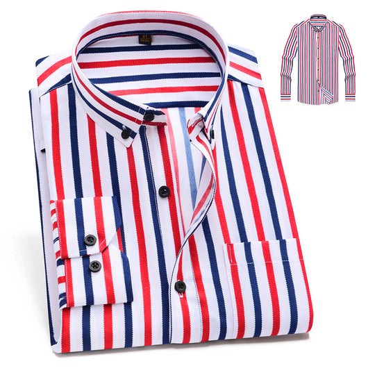 Camisa de Rayas Verticales Casual Ejecutiva para Hombre - Image 13