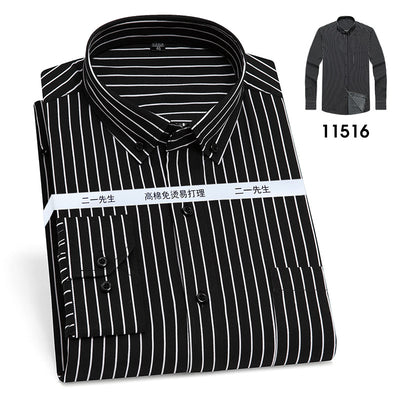 Camisa de Rayas Verticales Casual Ejecutiva para Hombre - Image 15