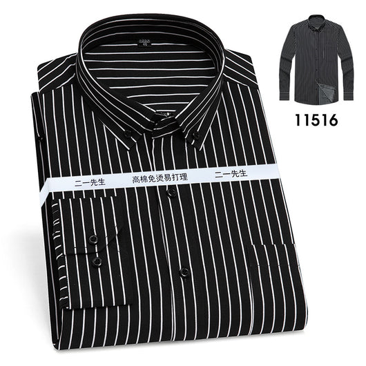 Camisa de Rayas Verticales Casual Ejecutiva para Hombre - Image 15