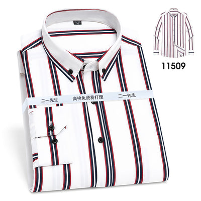 Camisa de Rayas Verticales Casual Ejecutiva para Hombre
