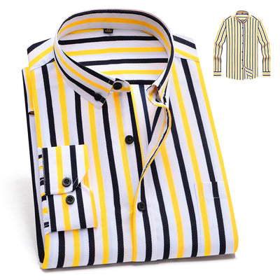Camisa de Rayas Verticales Casual Ejecutiva para Hombre - Image 3
