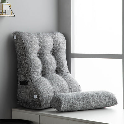 Almohada de Respaldo Triangular de Algodón Lavable Estilo Japonés - Image 3