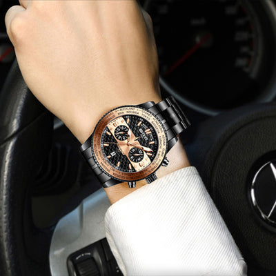 Reloj Mecánico de Cuero Premium Resistente al Agua - Personalizable para Hombre - Image 9