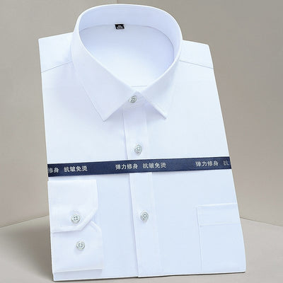 Camisa Casual Profesional a Rayas Verticales para Hombre - Image 12