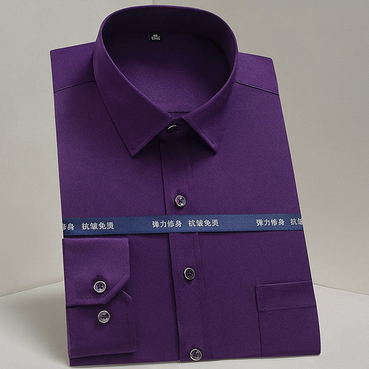 Camisa Casual Profesional a Rayas Verticales para Hombre - Image 13