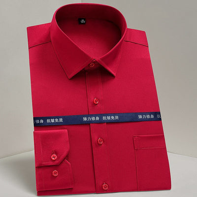 Camisa Casual Profesional a Rayas Verticales para Hombre - Image 16