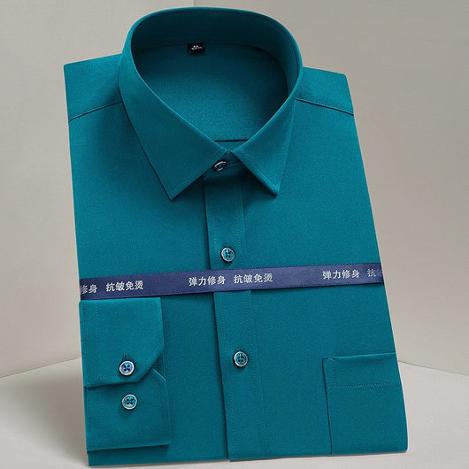 Camisa Casual Profesional a Rayas Verticales para Hombre - Image 3