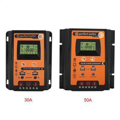 Controlador Solar PWM 12V-24V 30A-70A Carga y Descarga de Batería