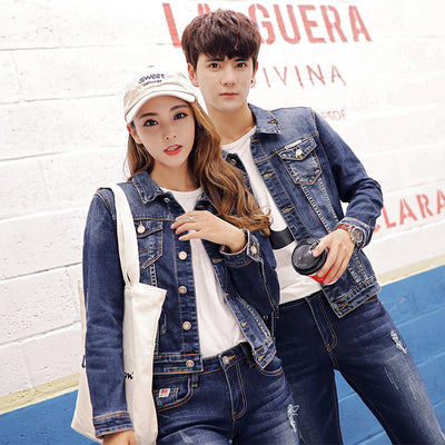 Chaqueta Denim Slim Fit para Parejas - Unisex - Image 5