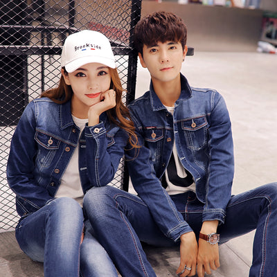 Chaqueta Denim Slim Fit para Parejas - Unisex - Image 2