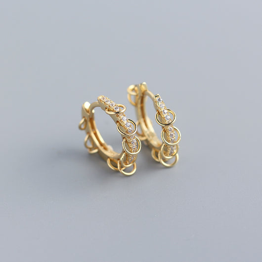Aretes de Diamante Plata 925 Diseño Lujo Francés - Image 8