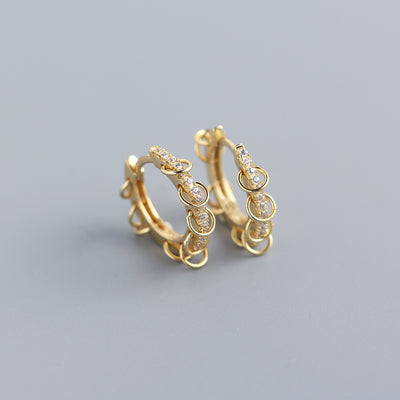 Aretes de Diamante Plata 925 Diseño Lujo Francés - Image 3